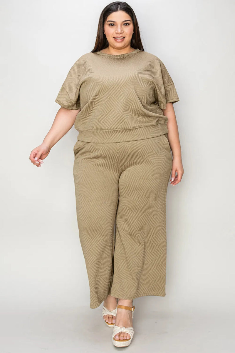 Women's Two - Piece Drawstring Lounge Set Outfit - AMVIM