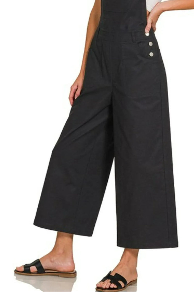 Woven Spaghetti Strap Overalls for Summer Style - AMVIM