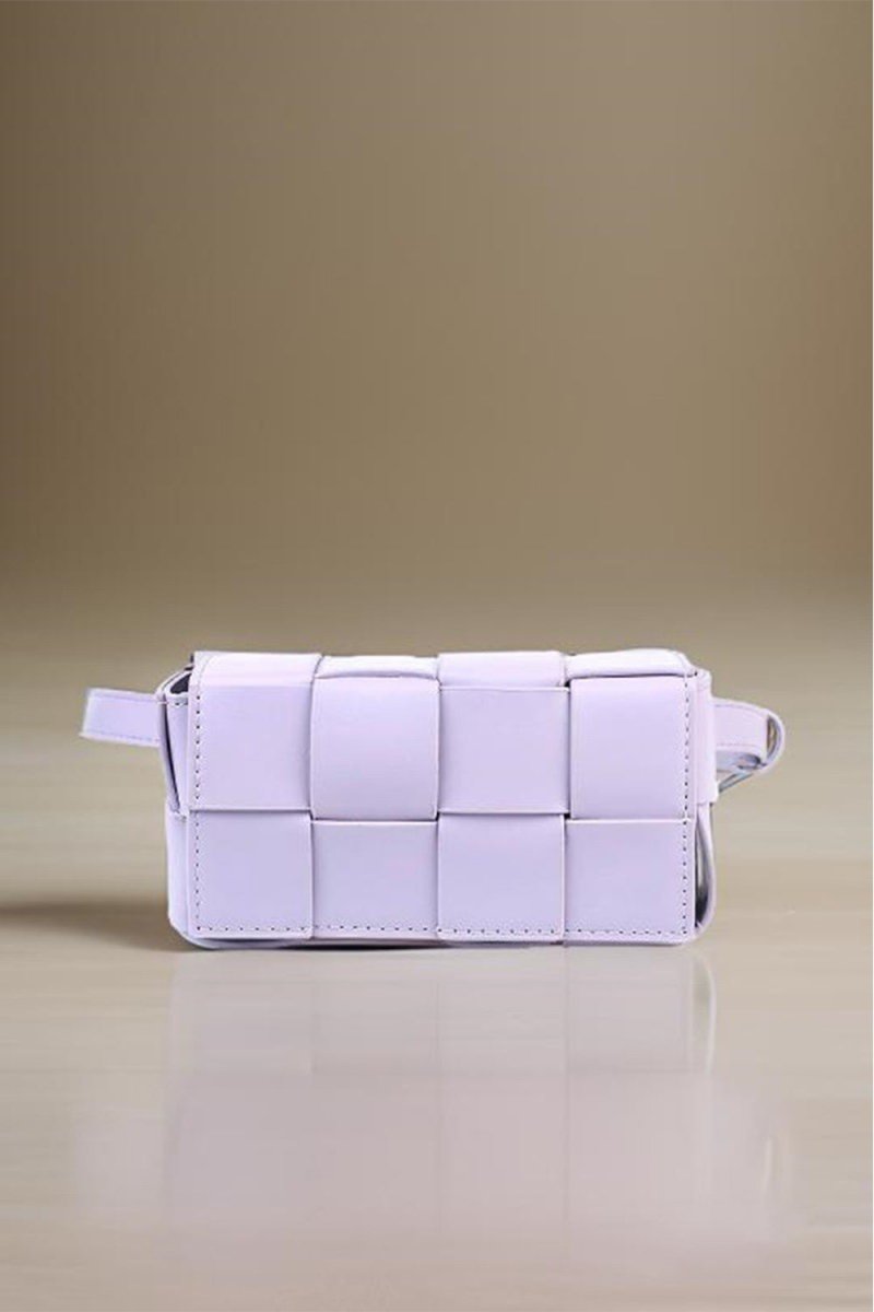Zenana Vegan Leather Woven Crossbody Bag - AMVIM