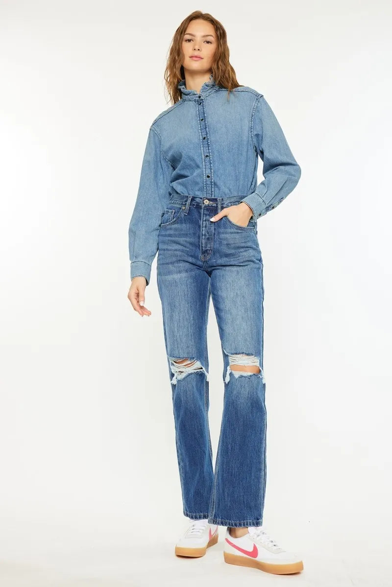 Kancan Ultra High Rise 90's Boyfriend Jeans - AMVIM | SKU: 100100175741989,100100175742698,100100175743098,100100175744263,100100175745420,100100175746918,100100175747714,100100175748944