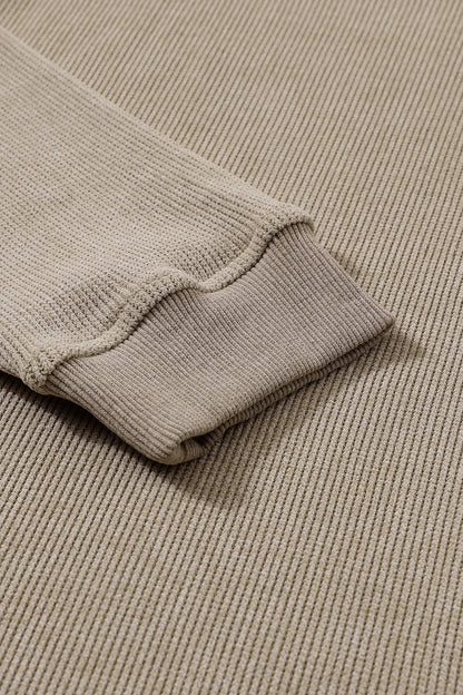 AMVIM - Sequin Round Neck Sweatshirt Red Candy Cane Design Polyester