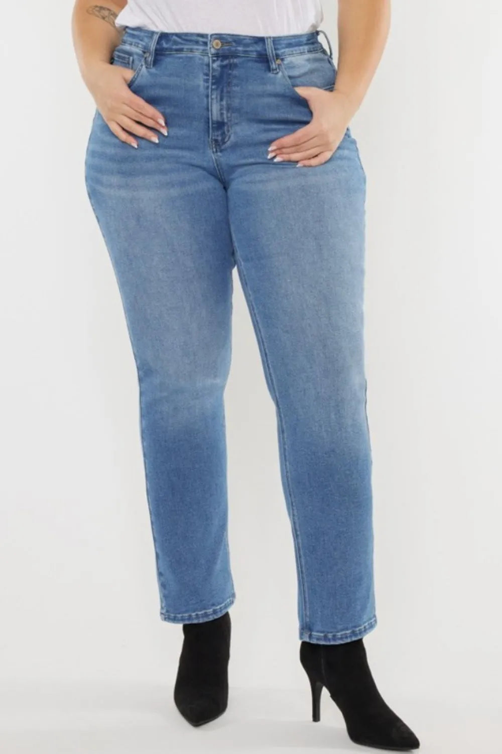 Kancan Full Size Cat's Whiskers High-Waisted Jeans - AMVIM | SKU: 100100243001556,100100243002101,100100243003919,100100243004716,100100243005885,100100243006219,100100243007118,100100243008563,100100243009432,100100243001063,100100243001175,100100243001277,100100243001370