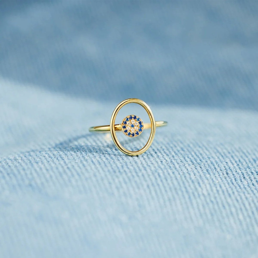 925 Sterling Silver Evil Eye Ring - AMVIM