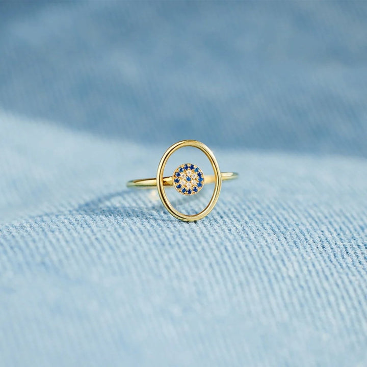 925 Sterling Silver Evil Eye Ring - AMVIM