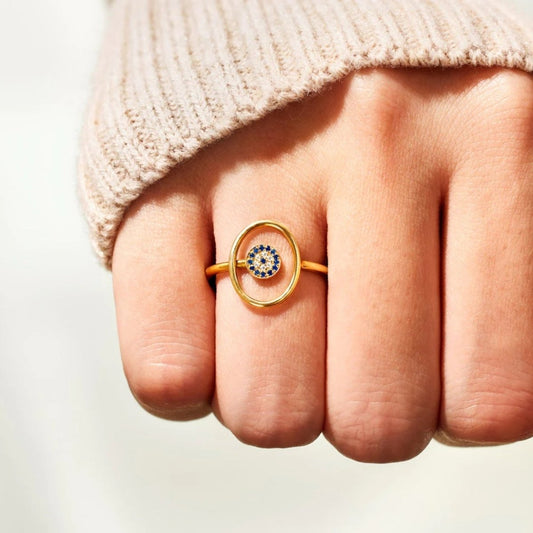 925 Sterling Silver Evil Eye Ring - AMVIM