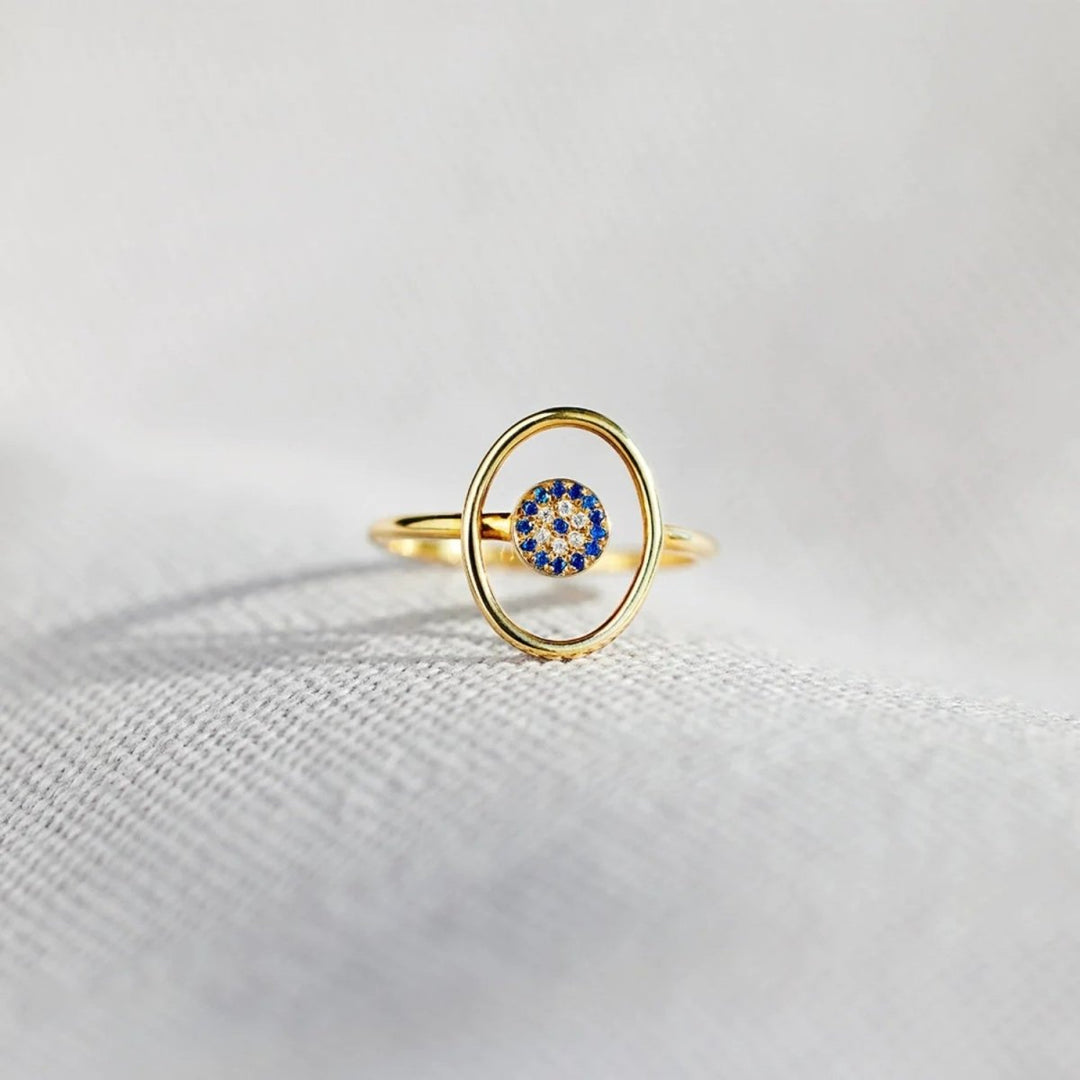 925 Sterling Silver Evil Eye Ring - AMVIM