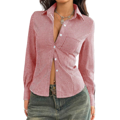Stretch Button Down Long Sleeves Shirt - AMVIM