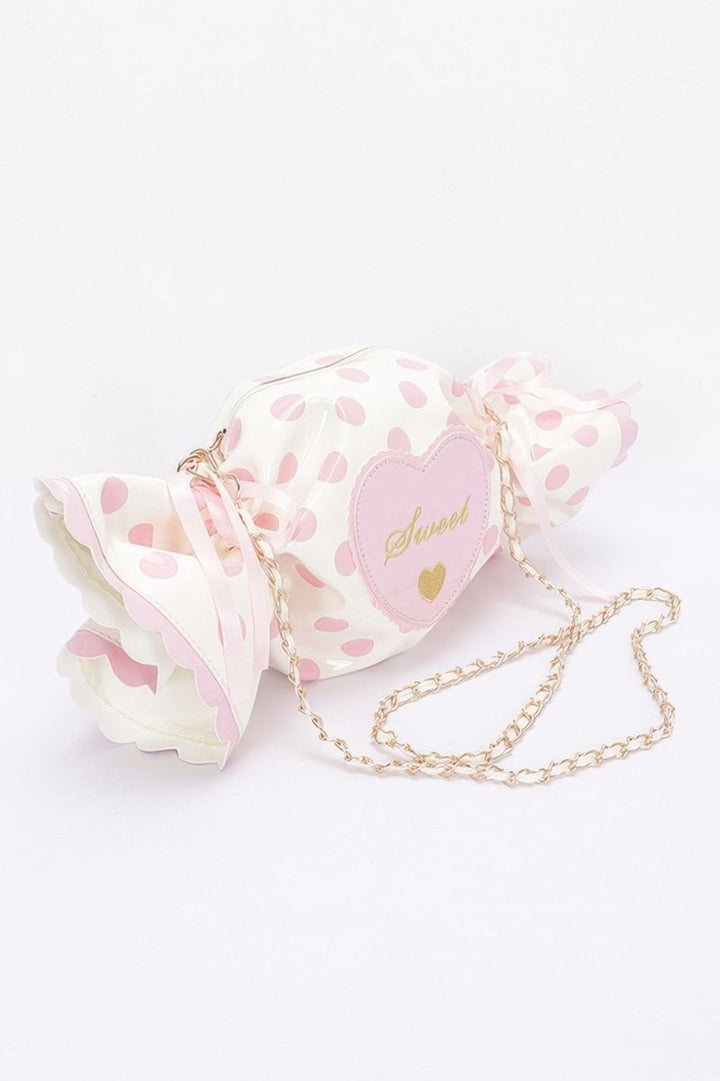 Bag polka dot structured novelty for events and outings - AMVIM
