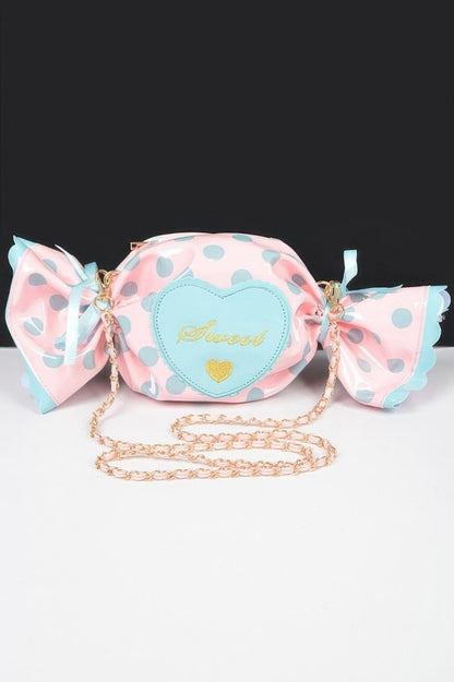 Bag polka dot structured novelty for events and outings - AMVIM