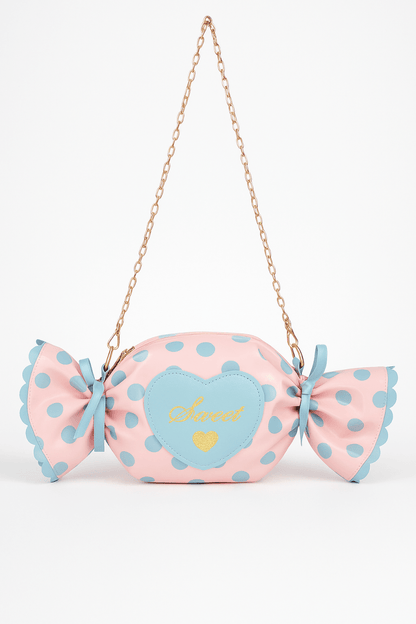 Bag polka dot structured novelty for events and outings - AMVIM