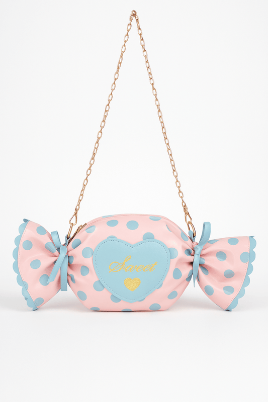 Bag polka dot structured novelty for events and outings - AMVIM