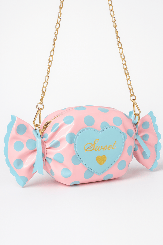 Bag polka dot structured novelty for events and outings - AMVIM