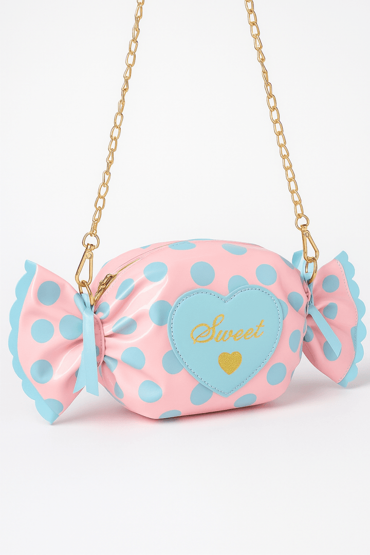 Bag polka dot structured novelty for events and outings - AMVIM