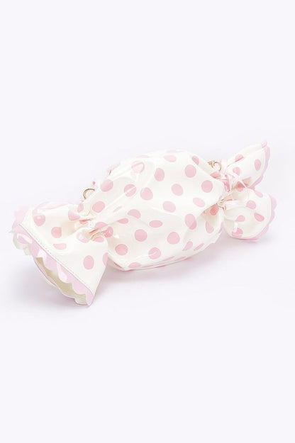Bag polka dot structured novelty for events and outings - AMVIM