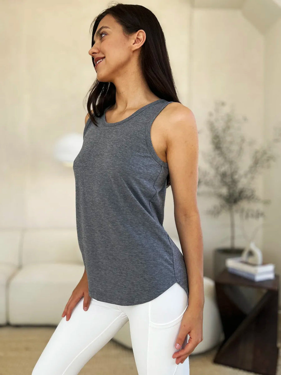 Basic Sleeveless Tank Top for Women – Soft Stretch Comfort - AMVIM