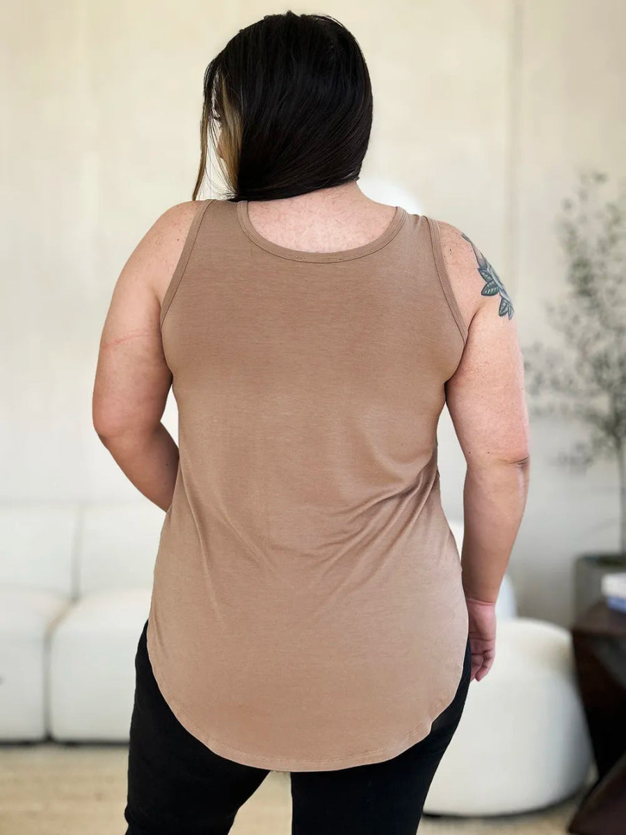 Basic Sleeveless Tank Top for Women – Soft Stretch Comfort - AMVIM