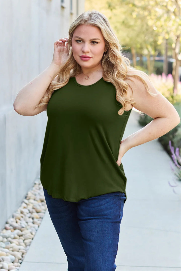 Basic Sleeveless Tank Top for Women – Soft Stretch Comfort - AMVIM