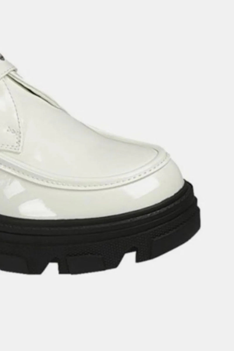 Buckled platform lug sole loafers for women - AMVIM