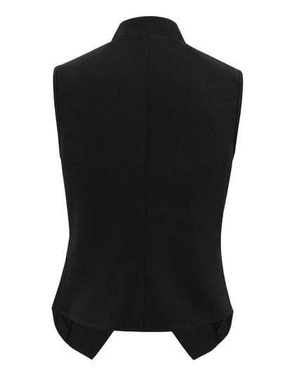 Button Up Surplice Vest - AMVIM