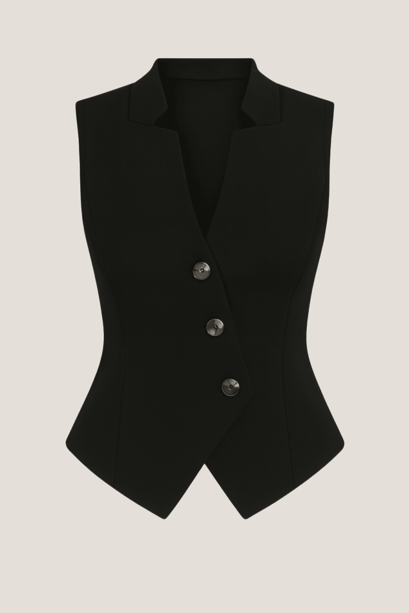 Button Up Surplice Vest - AMVIM