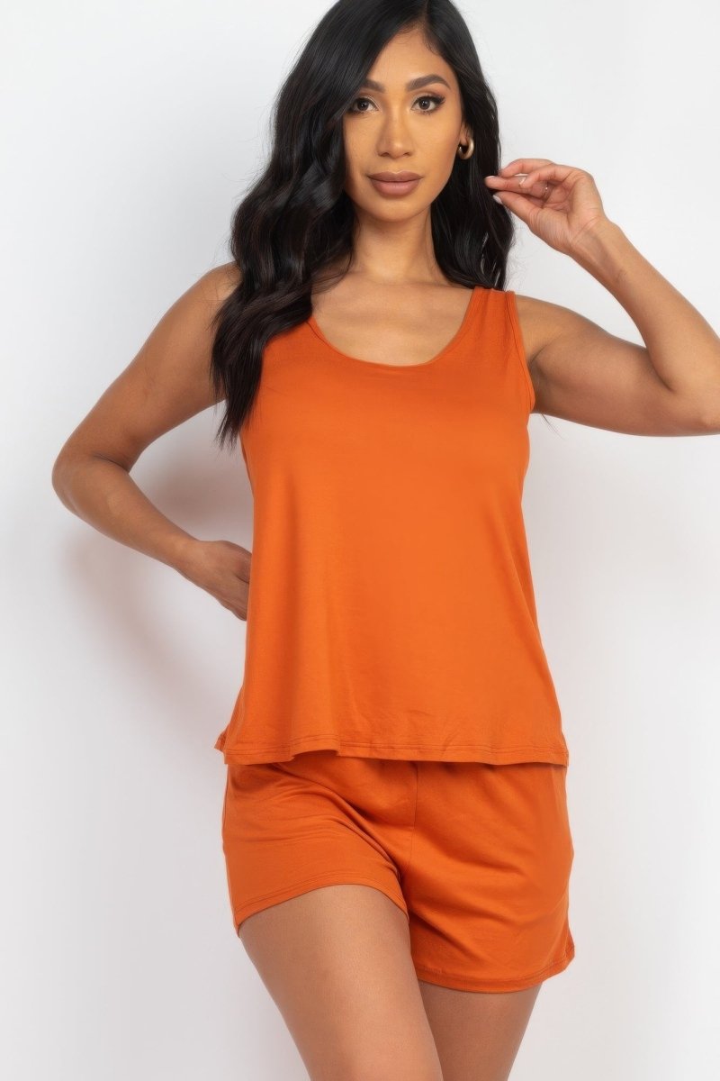 Comfy Tank Top & Shorts Set - AMVIM