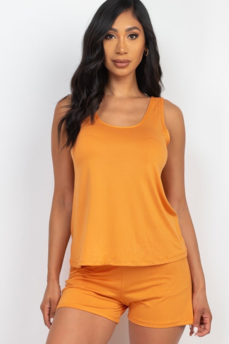 Comfy Tank Top & Shorts Set - AMVIM