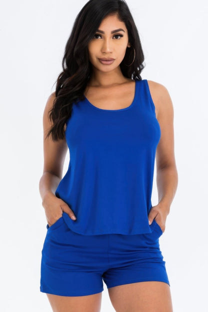 Comfy Tank Top & Shorts Set - AMVIM