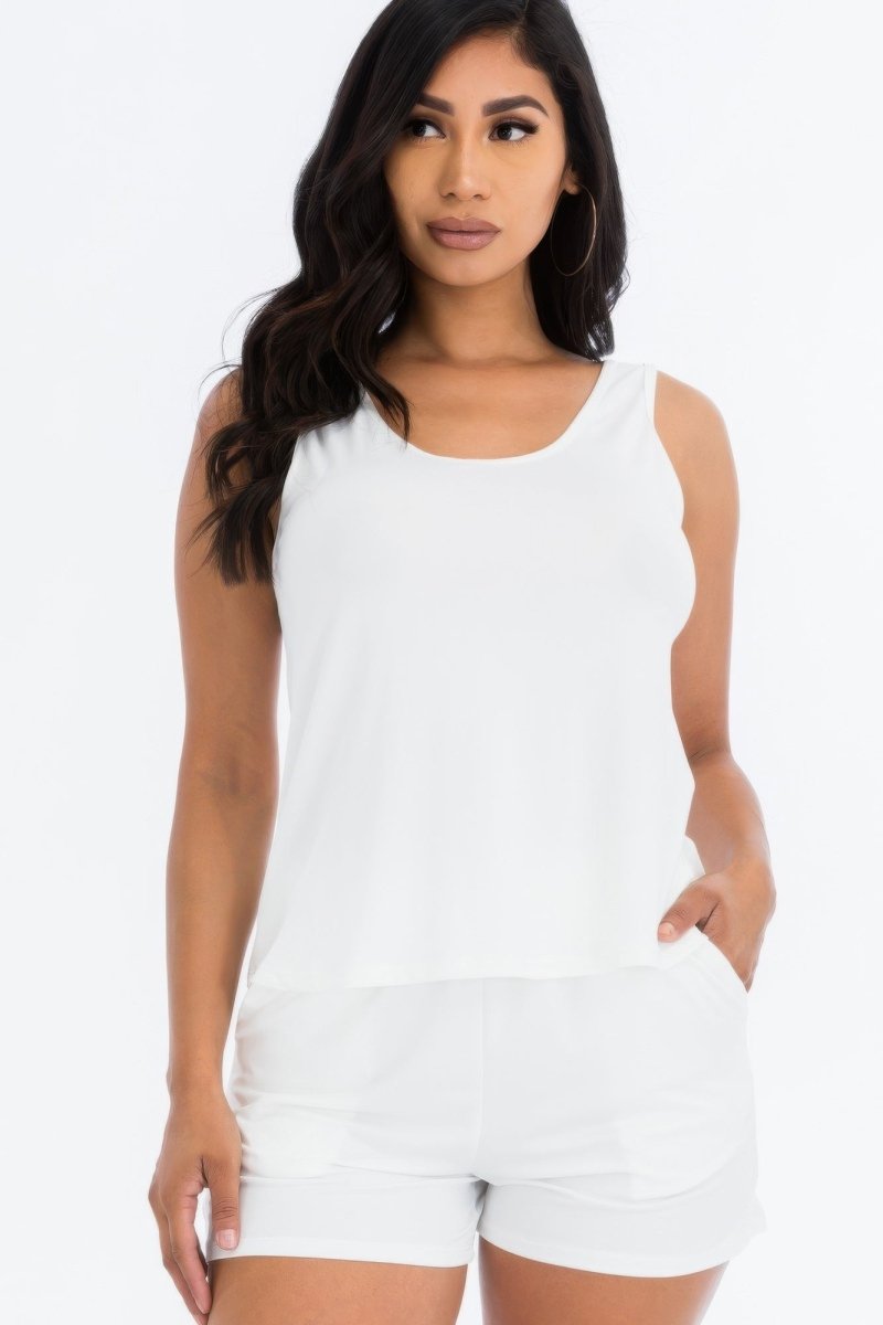 Comfy Tank Top & Shorts Set - AMVIM