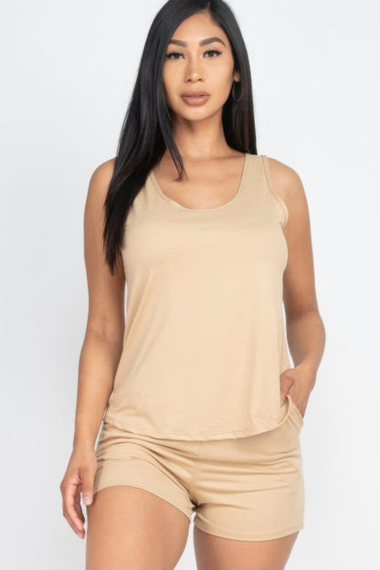 Comfy Tank Top & Shorts Set - AMVIM