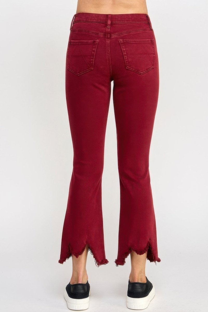 Cotton - Blend Jeans – Mid Rise Kick Flare Fit - Saige Denim Women&