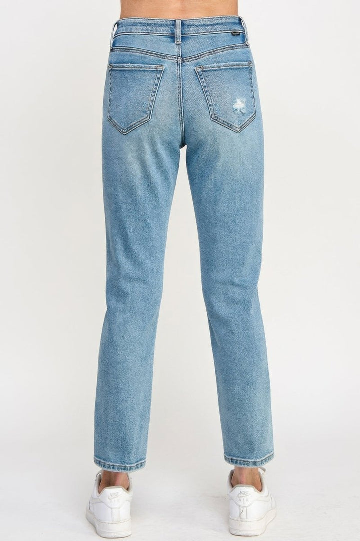 Cotton Denim Jeans – Relaxed Straight Fit - Saige Denim Women&