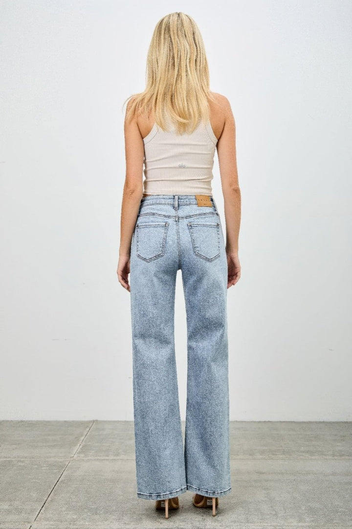 Cotton Jeans – Mid Rise Relaxed Straight Fit - Saige Denim Women&