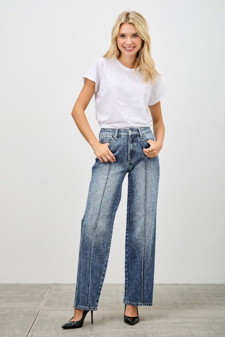 Cotton Jeans – Mid Rise Straight - Leg Fit - Saige Denim Women&