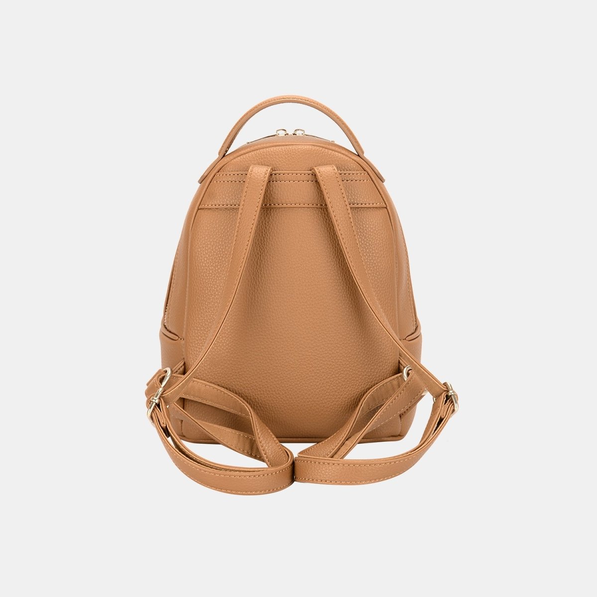 David Jones PU Leather Handle Backpack - AMVIM