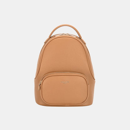 David Jones PU Leather Handle Backpack - AMVIM