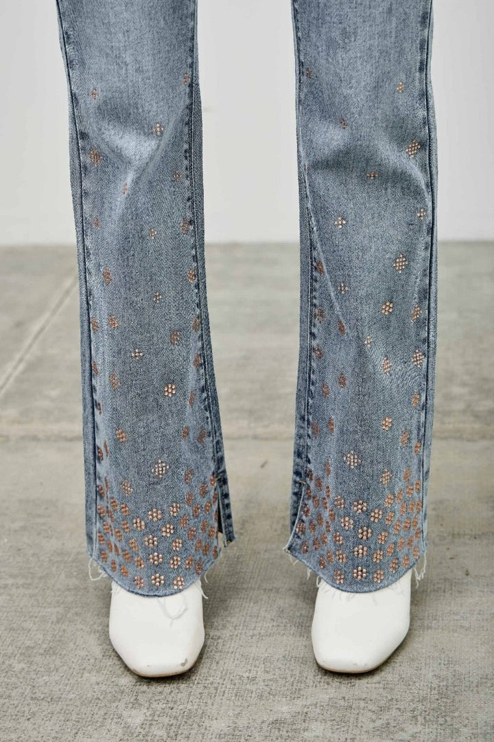 Denim Jeans – High Waist Kick Flare Fit - Saige Denim Women&