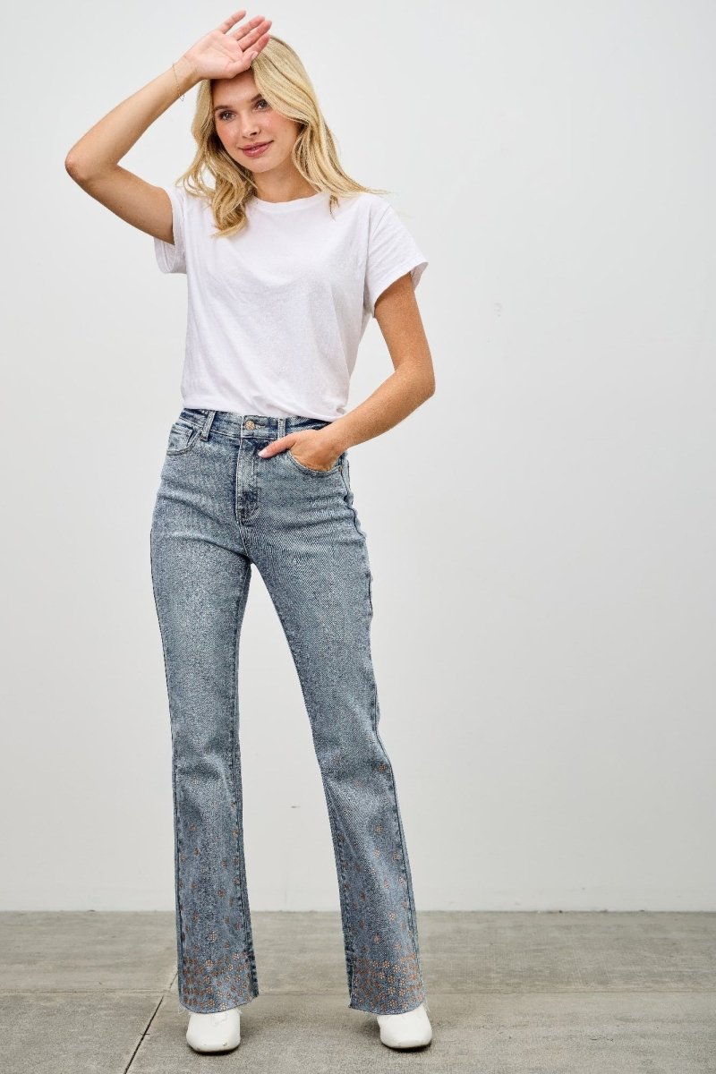 Denim Jeans – High Waist Kick Flare Fit - Saige Denim Women&