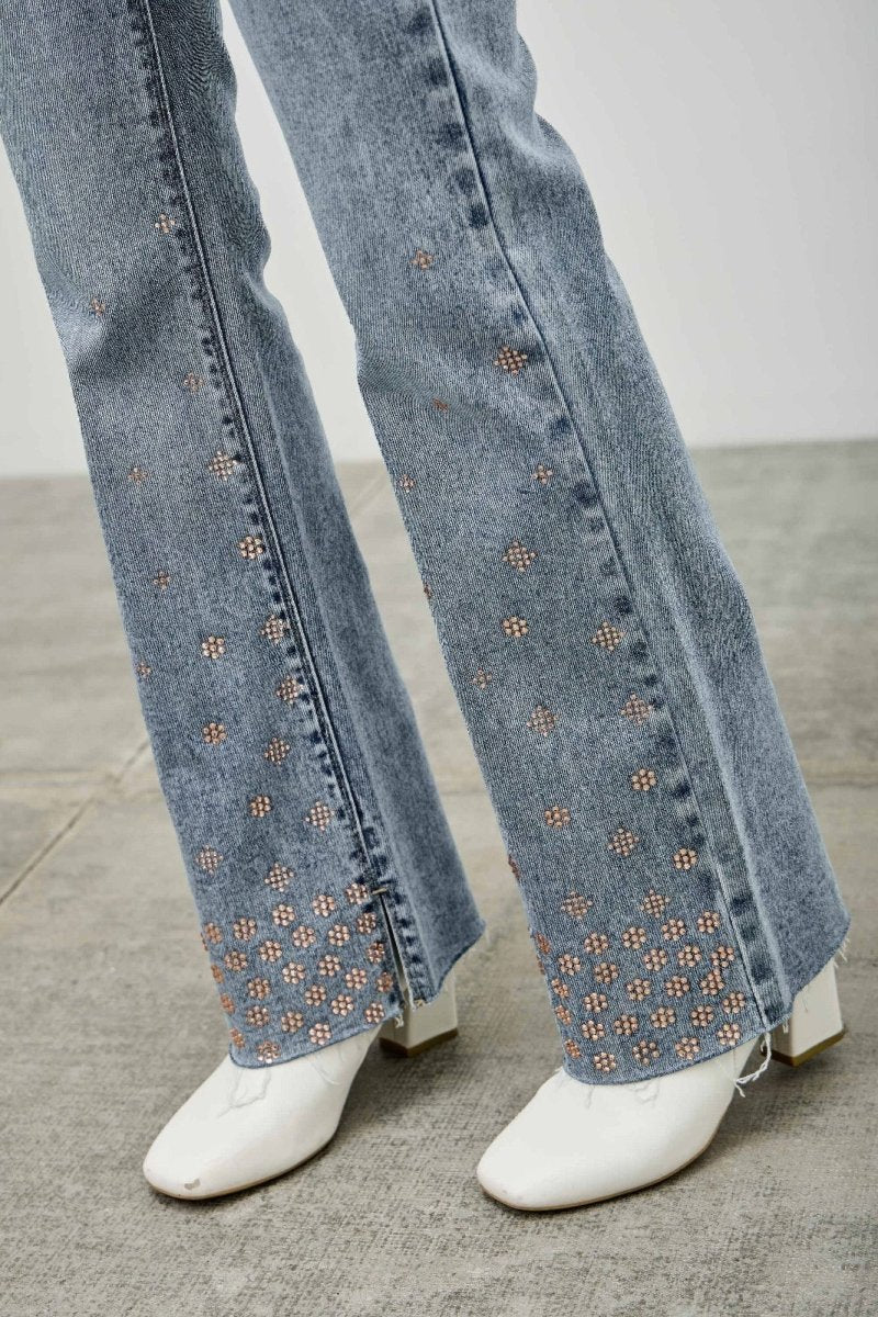 Denim Jeans – High Waist Kick Flare Fit - Saige Denim Women&
