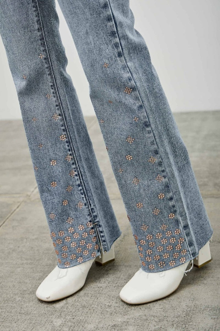 Denim Jeans – High Waist Kick Flare Fit - Saige Denim Women&