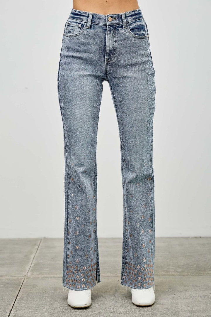 Denim Jeans – High Waist Kick Flare Fit - Saige Denim Women&