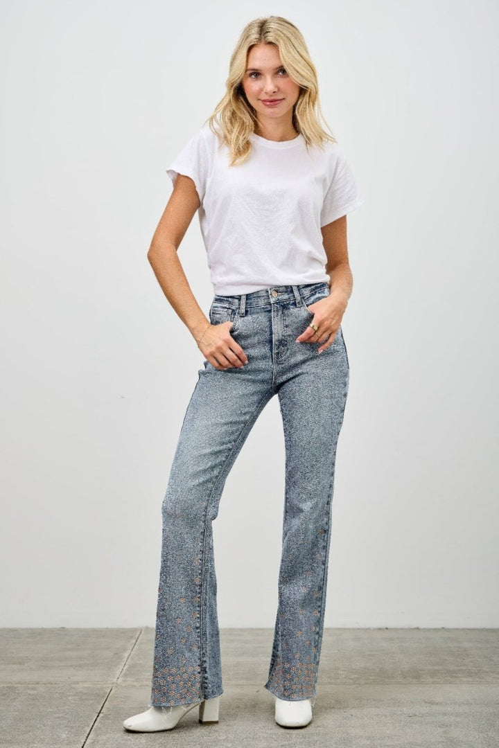 Denim Jeans – High Waist Kick Flare Fit - Saige Denim Women&