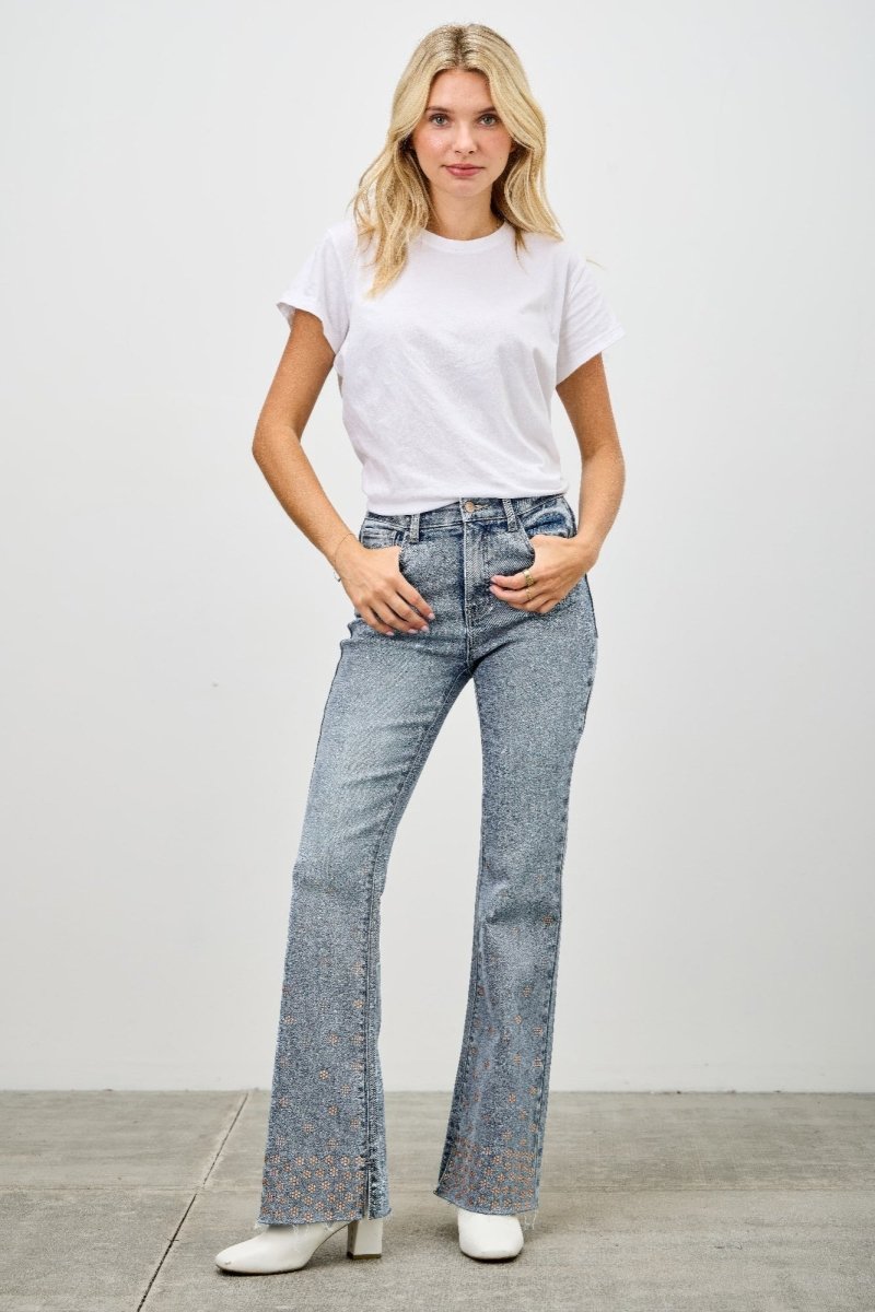 Denim Jeans – High Waist Kick Flare Fit - Saige Denim Women&