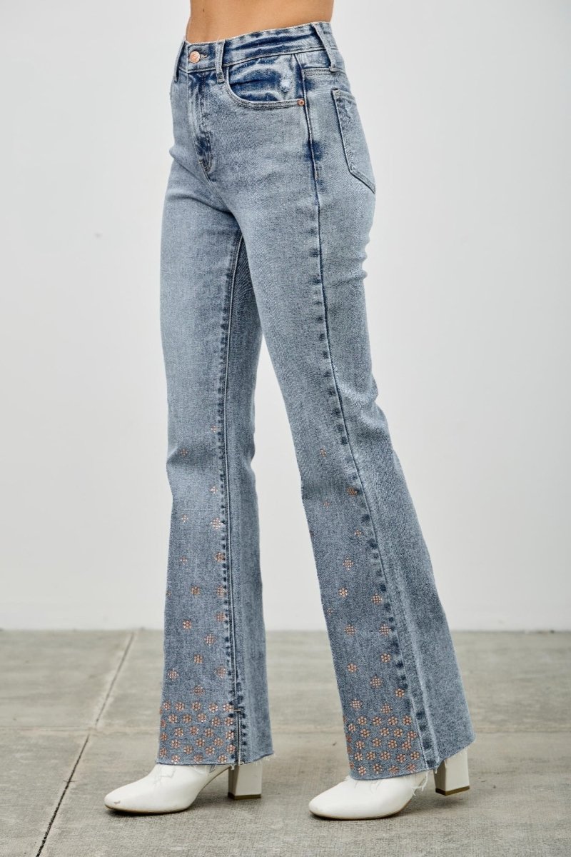 Denim Jeans – High Waist Kick Flare Fit - Saige Denim Women&