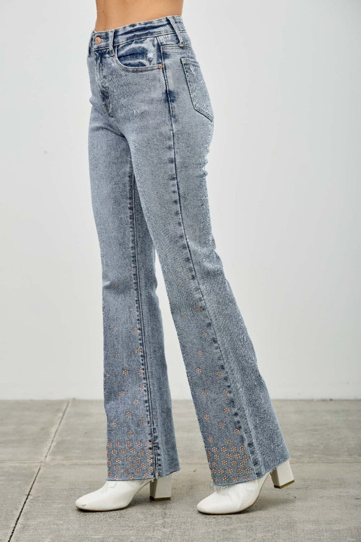 Denim Jeans – High Waist Kick Flare Fit - Saige Denim Women&