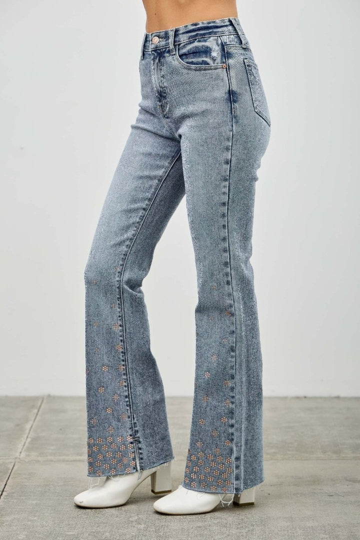 Denim Jeans – High Waist Kick Flare Fit - Saige Denim Women&