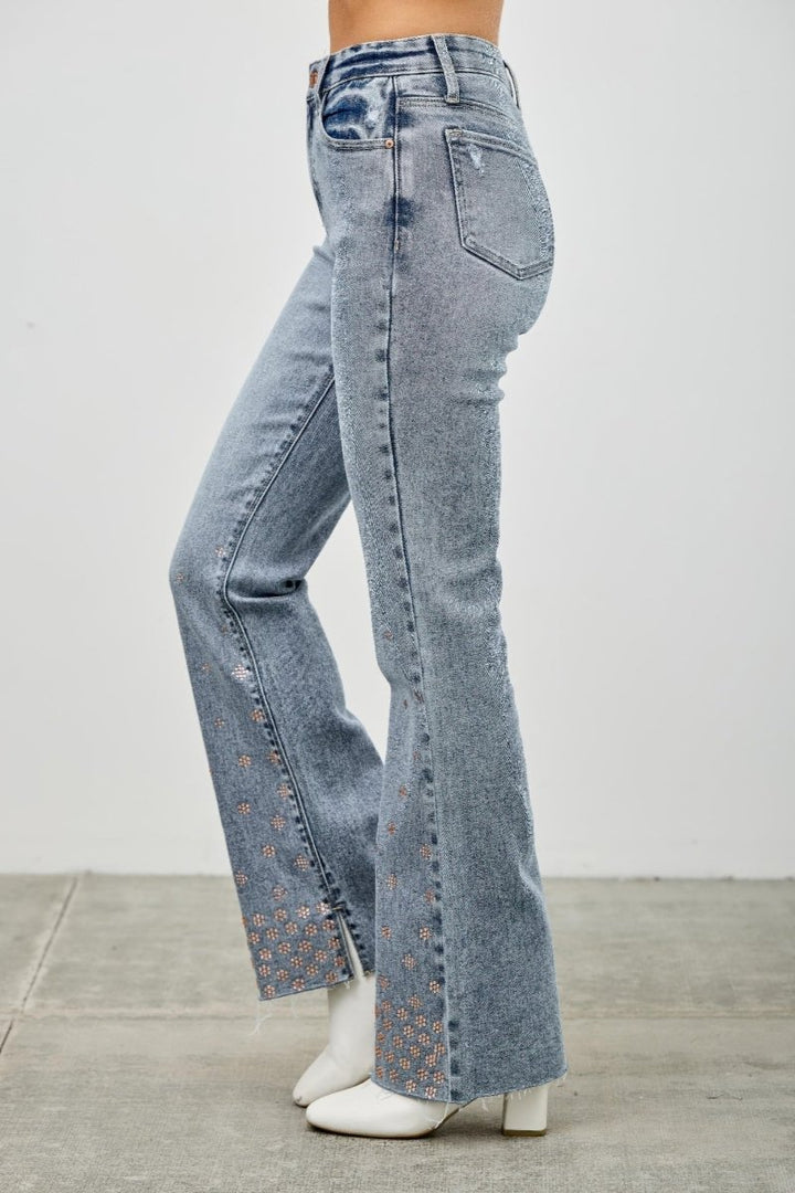 Denim Jeans – High Waist Kick Flare Fit - Saige Denim Women&
