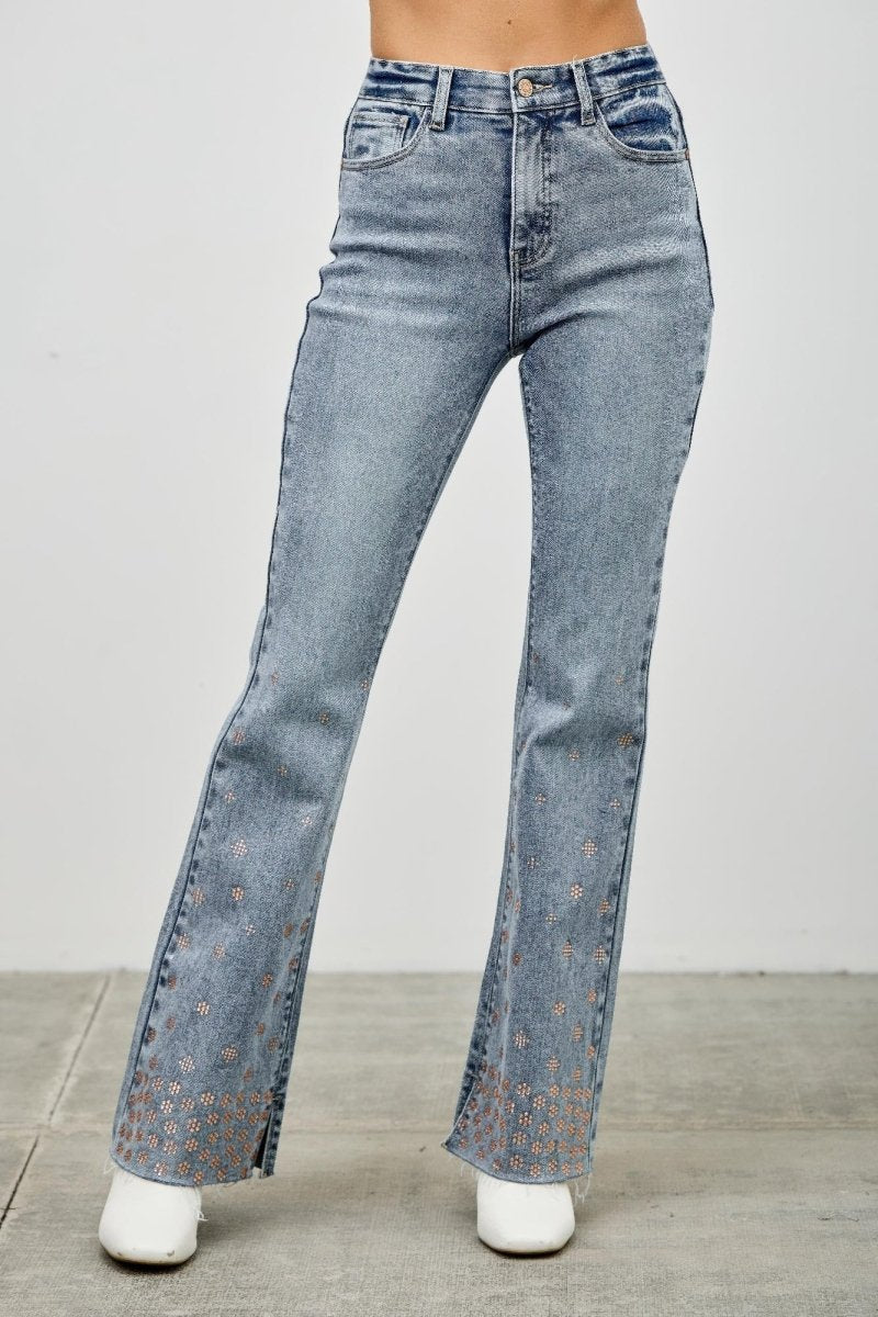 Denim Jeans – High Waist Kick Flare Fit - Saige Denim Women&