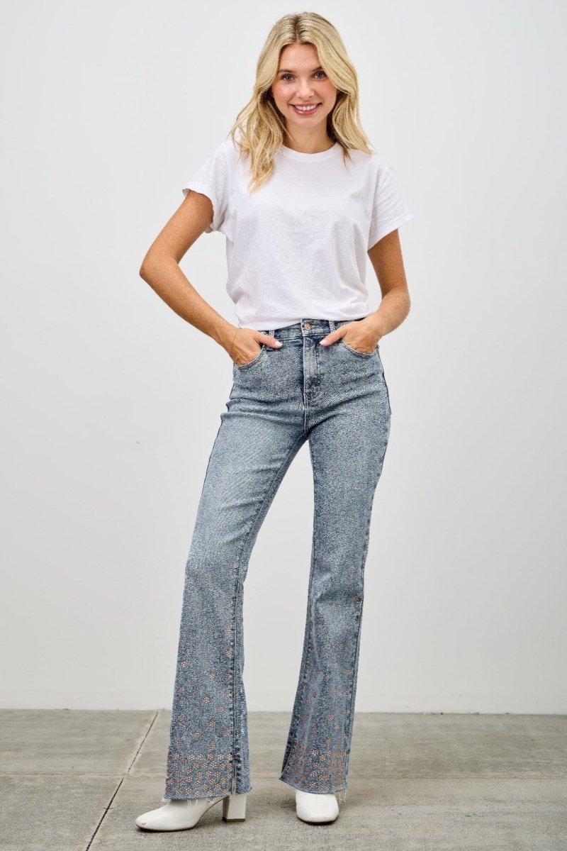 Denim Jeans – High Waist Kick Flare Fit - Saige Denim Women&