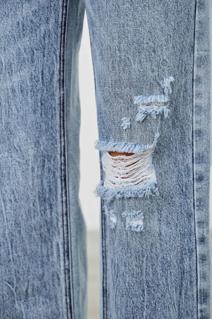 Denim Jeans – Mid Rise Relaxed Straight Fit - Saige Denim Women&