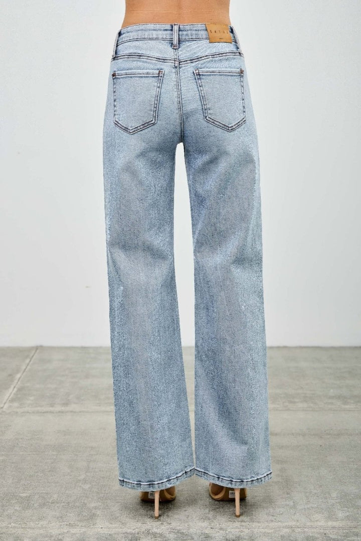 Denim Jeans – Mid Rise Relaxed Straight Fit - Saige Denim Women&
